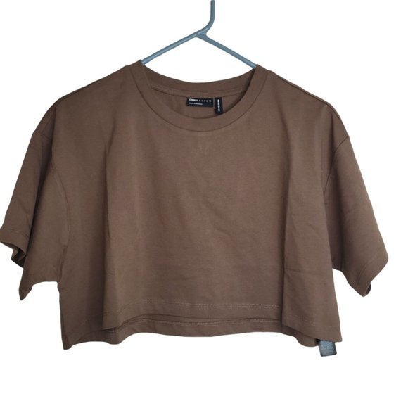 ASOS Tops - ASOS Design Women's Super Crop Top T-Shirt Brown Size 0 NWT